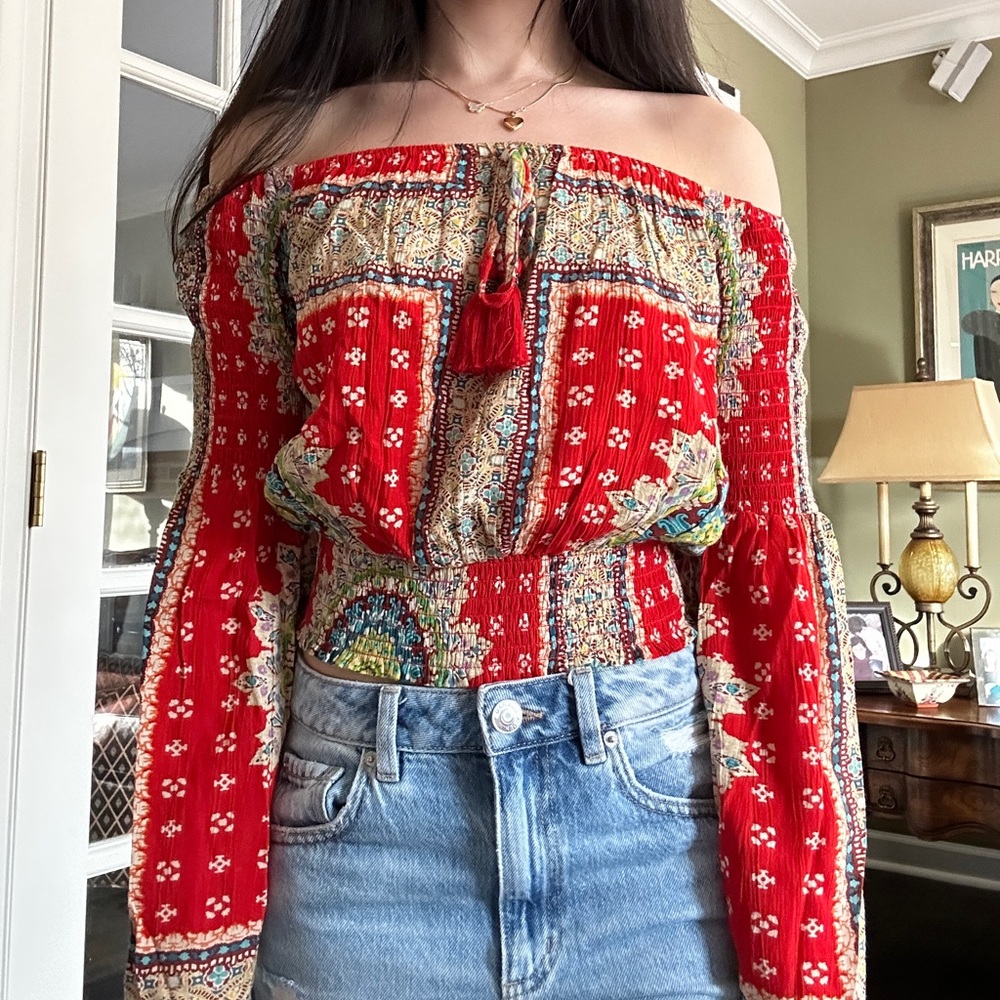 Boho “band of gypsies” crop top
